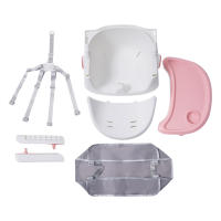 Trona 2 en 1 para bebés y niños pequeños rosa con reposapiés Trona para niños y niñas de 6 meses a 6 años que pesan hasta 176 libras - details 6