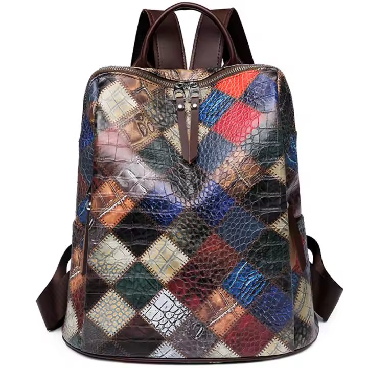 Mochila pequeña de estilo europeo y americano para mujer, morral de gran capacidad para viajes y ocio, novedad - 1
