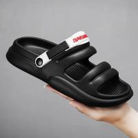 Zapatillas hombre verano 2024 nuevo uso exterior niños pisando mierda sensación deportes conducción sandalias de playa de suela blanda de doble propósito - details 9