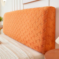 Funda de Cama de Terciopelo Jacquard Protector de Cabeza y Lado de Cama con Elástico Material Poliéster Resistente al Polvo para Decoración de Hogar y Hotel - details 7