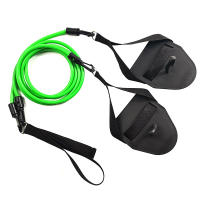 Simulación profesional de ejercicio de natación, fuerza del brazo terrestre, banda de resistencia física, paleta palmeada de mano, forjado de natación - details 5