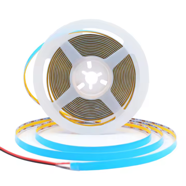 Tira de luces LED COB de alta densidad, 528LED/m, Flexible, FOB, COB, RA90, luz cálida, natural, blanco frío, lineal, regulable, cc 12V, 24V - 1