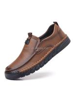 Nuevos zapatos informales de vaca real antideslizantes de cuero genuino 2024 hechos a mano de alta calidad para hombres - details 5