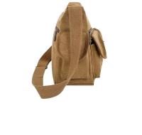 Bolso cruzado para hombre, lona Vintage, correas ajustables, múltiples bolsillos con cremallera, duradero, para senderismo al aire libre - details 8