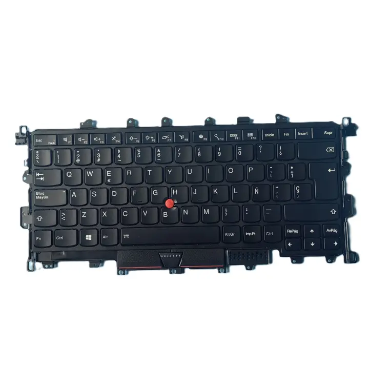 Teclado retroiluminado para portátil español Marco negro con Truckpoint para THINKPAD X1 YOGA 1ST 2016 Accesorios de electrónica - 1