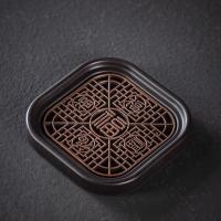 Posavasos de té de Kung Fu antiescaldado duradero, soporte de té elegante de estilo chino, bandeja ligera de plástico de estilo chino para ceremonia del té - details 9