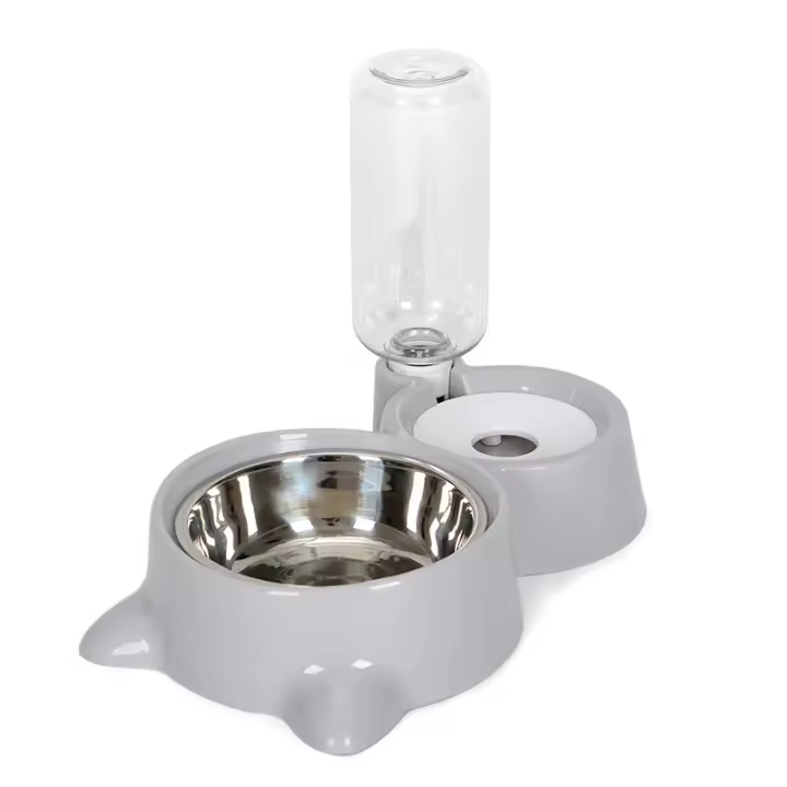 Dispensador automático de agua 2 en 1 para mascotas, cuenco de comida para perros y gatos, contenedor de comida - 1