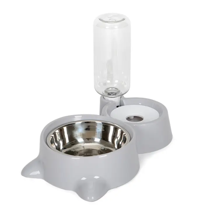 Dispensador automático de agua 2 en 1 para mascotas, cuenco de comida para perros y gatos, contenedor de comida - 1