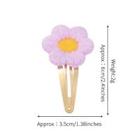 Horquillas con flores bordadas para el pelo, accesorios para el cabello para niñas, pasadores Vintage, 10 unidades por lote - details 4