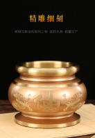 Quemador de cobre lleno de Buda para interiores, hogar inmortal puro, inserción de incienso Guanyin, estufa de latón - details 2