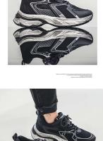 Logotipo de la marca: zapatillas deportivas elevadas de malla transpirables y antideslizantes para Hombre, Zapatos De Hombre, zapatillas deportivas informales para Hombre - details 17