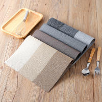 Juego de 2 manteles individuales resistentes a las manchas, manteles individuales de plástico lavables, manteles individuales rectangulares resistentes al calor, posavasos para plataformas occidentales, 30x45 cm - details 2