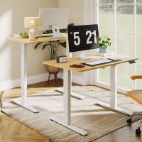 Escritorio Elevable Eléctrico 140x60 cm, con Controlador de Pantalla Digital y Memoria, Gancho para Auriculares y Soporte para Bebidas, Escritorio Ergonómico para Oficina y Hogar - Arce - details 6