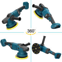 Lijadora Orbital sin Cable 150mm 6 Velocidades Motor Brushless para Pulido de Autos y Mármol Ajustable en Abrasión y Lijado - details 7