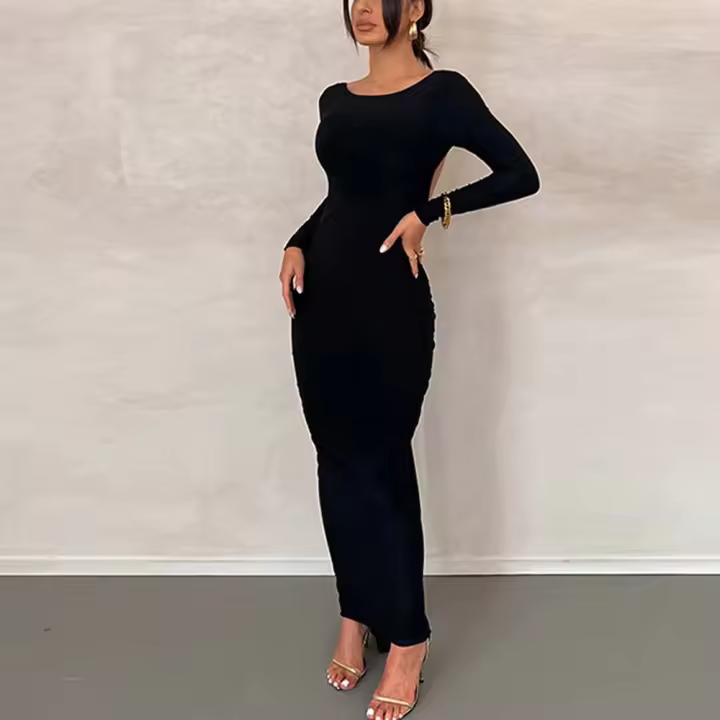 Vestido de mujer con vestido largo para banquetes - 1