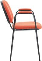 Confidente Ken Pro Tapizada En Tela I Silla De Conferencia con Base De Metal Negro I Silla De Oficina Sin Ruedas I Color:, Color:Negro - details 23