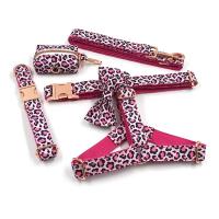 Arnés perro leopardo rosa perros niñas, Collar mascotas grabado nombre personalizado y hebillas Metal seguridad, conjunto de - details 13