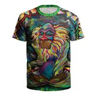 Nueva camiseta 3D de manga corta para hombre, camiseta de león con estampado digital, jersey deportivo de manga corta. - details 5
