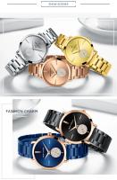 Reloj de Pulsera de Cuarzo Elegante para Mujer Diablo de Luz Solar con Acentos de Diamante de Imitación Pulsera de Acero Inoxidable Impermeable Estilo Casual - details 12