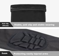 1pc/2pcs protector de brazo deportivo, protector de codo transpirable y de presión, con almohadilla de panal desmontable, tira antideslizante, funda cálida para brazo deportivo, adecuado para baloncesto, fútbol, ciclismo, rugby, tenis, deportes al aire - details 4