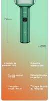 Afeitadora Portátil Recargable de Tres Cabezas Maquinilla de Afeitar Eléctrica Lavable para Hombres - details 6