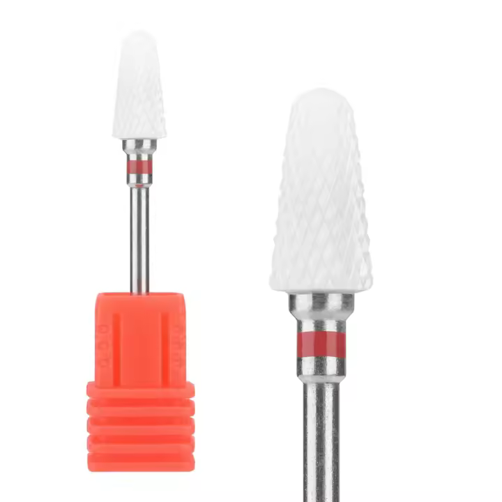 Broca de Cerámica para Uñas KADS Accesorios de Manicura para Eliminación de Piel Muerta Pulido de Superficie de Gel UV Removedor de Acero Inoxidable - 1
