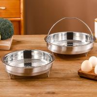 Cesta de acero inoxidable para vaporizador de alimentos, utensilio de cocina a presión con mango, escurridor de drenaje - details 2