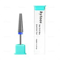 HYTOOS-broca para uñas 5 en 1, parte superior plana, 24mm de largo, brocas cónicas de carburo para uñas, accesorios de taladro eléctrico, herramienta de eliminación de esmalte de Gel - details 8