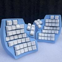 Teclado Dividido Vertical Personalizado 3D 2.4G Monomodo Clavert Kit de Teclado Hot-swap ZMK Teclado Mecánico MX Switch Accesorios Para Juegos Ergonomía Azul Teclado Gamer - details 7