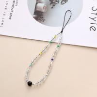 Cordón de teléfono con cuentas hecho a mano, correa de muñeca con cuentas, cadena de teléfono con perlas, eslinga antipérdida colorida, accesorios para teléfono móvil - details 2