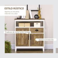 Armario de Salón de Madera Ajustable con 2 Puertas Ideal para Comedor Cocina Dormitorio - details 3