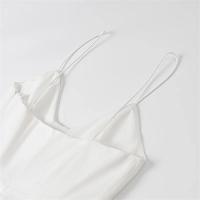 PB & ZA 2025 temperamento todo-fósforo vestido con tirantes Falda corta pequeña falda blanca novedad de verano llegadas ropa de mujer - details 7