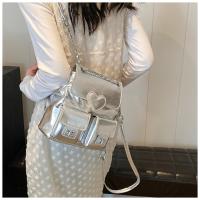 Diseño sentido nicho mochila plata amor de las mujeres nueva moda mochila versátil cadena cubo bolsa de viaje - details 3