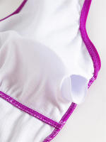 Bañador de una pieza con cuello en V para mujer, Monokini Sexy, traje de baño de playa sin espalda, novedad de verano - details 10