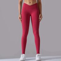 Pantalones de yoga sin costuras para mujer, monos deportivos de cintura alta para gimnasio cruzado, monos de entrenamiento para correr - details 5