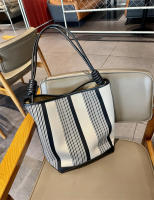 Bolso de Mujer de Lona a Rayas Bolso de Hombro Grande Capacidad Bolso Informal para las Axilas - details 7