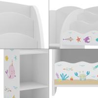 Estantería de Libros para Niños con Dos Cajones Plegables Diseño de Dinosaurio 100 x 93 x 30 cm - details 10