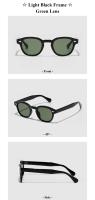 2025 Gafas de sol redondas retro para hombre y mujer, diseñador de marca famosa, gafas de sol vintage de lujo para rostros pequeños. - details 9