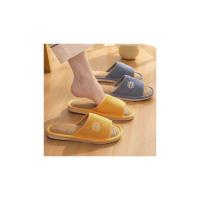 Zapatillas de lino antideslizantes para hombre y mujer, zapatos transpirables, planos de cáñamo de algodón cómodos, informales, para el hogar y el dormitorio - details 8