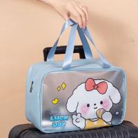 Bolsa de cosméticos de PVC con dibujos animados Ins duradera, bonitas bolsas de almacenamiento portátiles, bolsa de lavado impermeable de alto nivel de apariencia para mujer - details 6