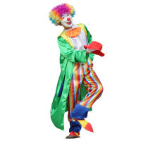 Disfraz de payaso adulto para hombre, disfraz de Halloween, mascarada, circo, estilo de terror, ropa de actuación de fiesta divertida - details 6