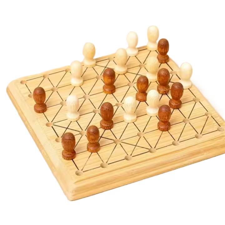 Mini juego de ajedrez de madera, tablero de ajedrez para mejorar la inteligencia, viajes, Backgammon, damas, educativo portátil - 1