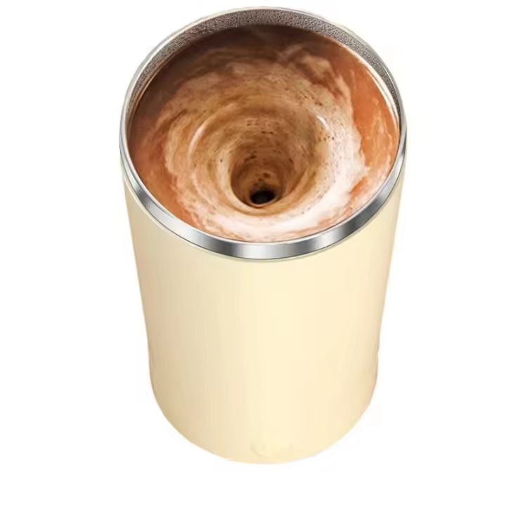 Taza mezcladora automática magnética Taza de café con polvo de proteína Acero inoxidable - 1