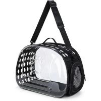 Bolsa para mascotas al aire libre, transportador plegable transparente para perros y gatos, bolso de hombro portátil transpirable - details 0
