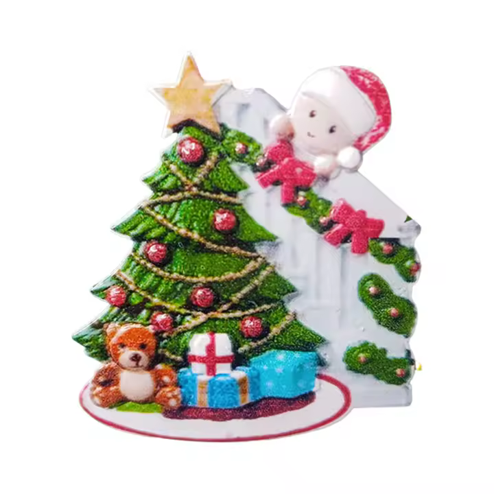 Colgante de Papá Noel de Resina Decoración Navideña para Hogar y Oficina - 1