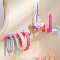 Estante de almacenamiento retráctil para cuerda para el cabello, soporte de papel higiénico montado en la pared sin perforaciones, ahorra espacio, collar de dopamina, soporte para pulsera, 2 uds. - details 2
