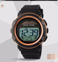 Reloj de Pulsera Deportivo al Aire Libre SKMEI para Hombres Correa de PU Solar Cronógrafo Alarma 5Bar Impermeable Digital Reloj Hombre 1096 con Material de Banda de Cuero Vegetal - details 8