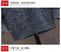 Cardigánes de Punto para Hombres en Invierno Cuellos Elevados, Gruesos, Moda Casual - details 20