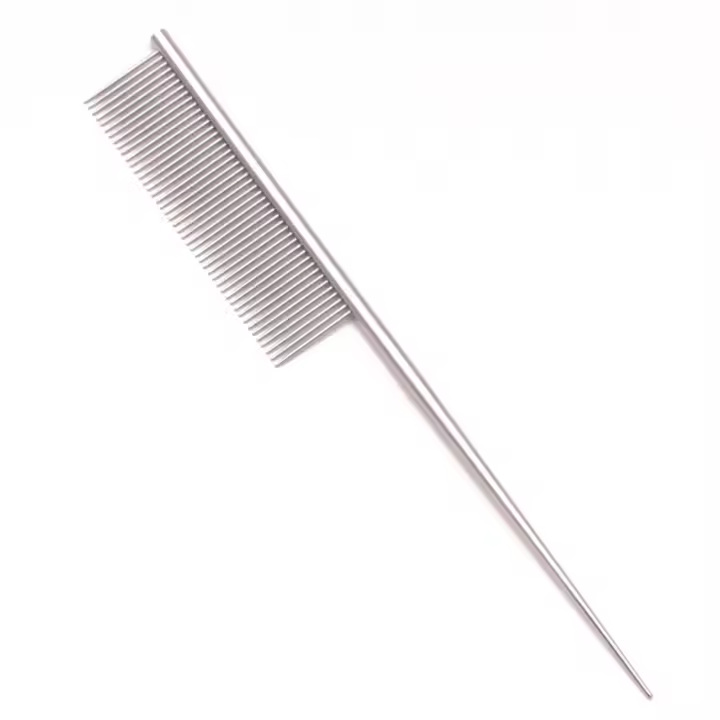 Peine de aseo para cachorros, peines de cobre inoxidable para mascotas, cepillo para el pelo de perros y gatos, C7801 - 1