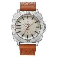 Reloj de Cuarzo de Lujo XINEW Diseño Simple Deportivo Banda de Cuero Regalo de Moda Bajo para Hombres Marca Leten - details 9